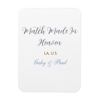 match made in heaven lila pastell gyllene namn dat magnet