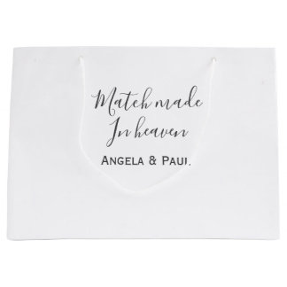 Match made in heaven name couple wedding simple 