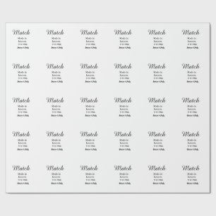 Match made in heaven namn datum enkel kalligrafi presentpapper