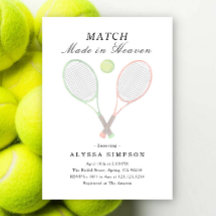 Match Made in Heaven Tennis Bröllopsdusch