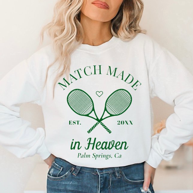 Match Made in Heaven Tennis Klubb Bachelorette T Shirt (Skapare uppladdad)