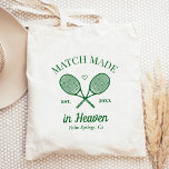 Match Made in Heaven Tennis Klubb Bachelorette Tygkasse<br><div class="desc">Cute Tennis temed bach party! En del av en hel samling!</div>