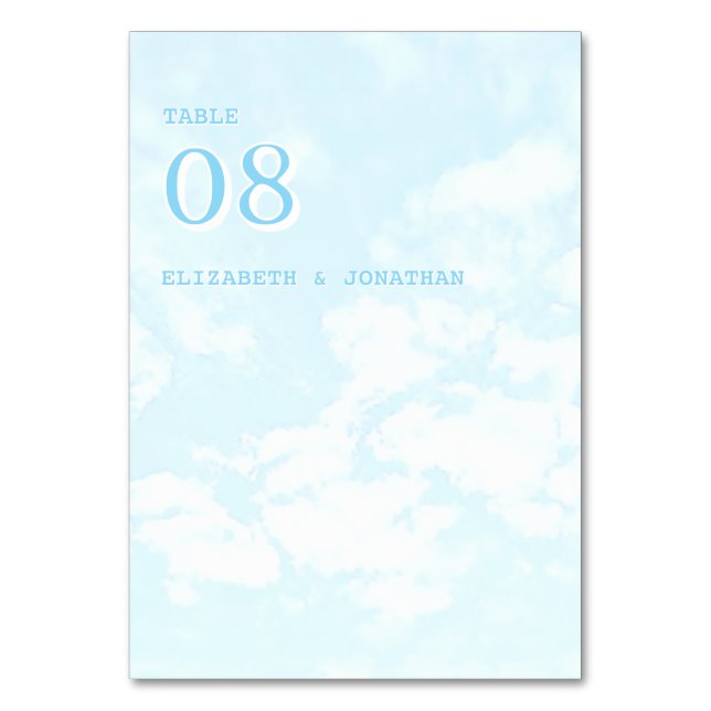 Match Made In Heaven Wedding Bordsnummer (Framsidan)