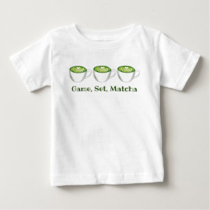 Match Matcha Grönt Tea Latte Foodie T Shirt