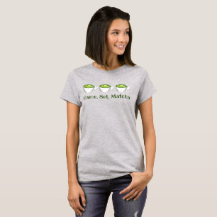 Match Matcha Grönt Tea Latte Foodie T-shirt