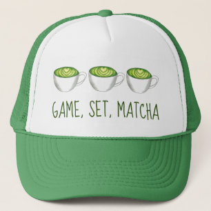 Match Matcha Grönt Tea Latte Foodie Truckerkeps