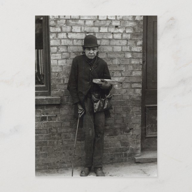 Match-Seller. c.1900 Vykort (Framsida)