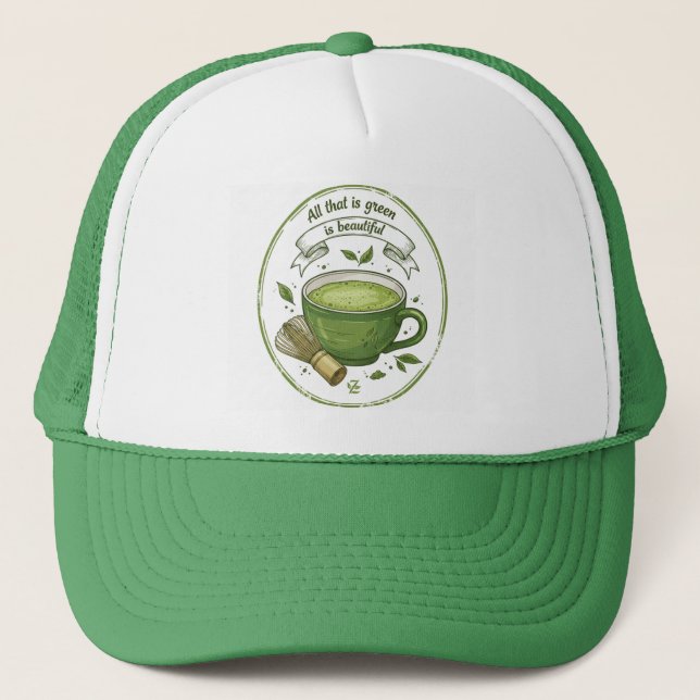 Matcha Älskare Hatt Keps (Framsida)