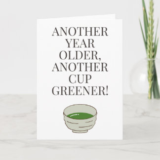 Matcha Älskare Inspired Birthday Card - tomt Kort