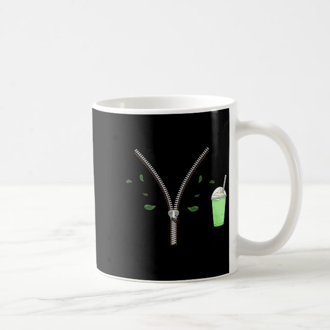Matcha And Quarter Zips Meme Est 2025 Funny Gift M Kaffemugg (Höger)
