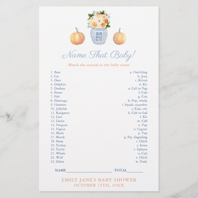 Matcha Baby djur med Mamma-klassens spelkort (Framsida)