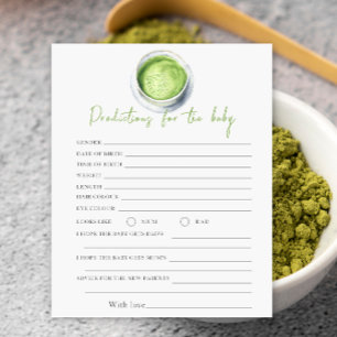 Matcha baby shower - förutsägelser och råd baby