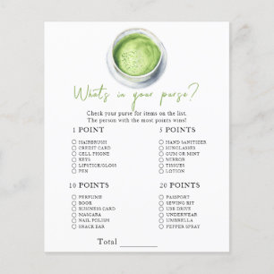 Matcha baby shower - Vad har du i din handväska sp