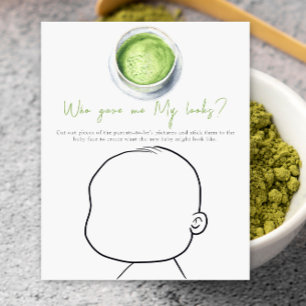 Matcha baby shower - Vem gav mig mitt utseende?