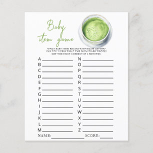 Matcha babydusch Baby Artikelspel för vattenfärg