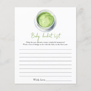 Matcha babydusch - Baby-bucket-lista