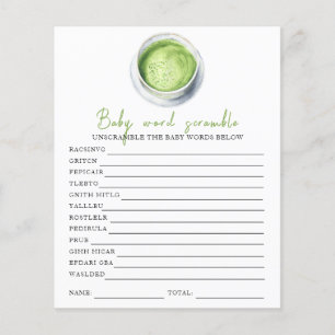 Matcha babydusch - Baby Ord-skandalen