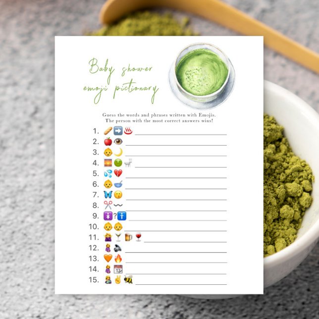 Matcha babydusch Emoji bild-spelet (Skapare uppladdad)