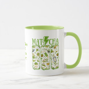 MATCHA Blixt Bolt-penseldrag Mugg