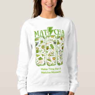 MATCHA Blixt Bolt-penseldrag T Shirt