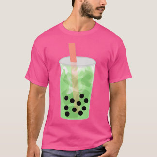 Matcha Boba mjölk-te med stora strån T Shirt