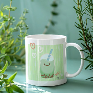 Matcha Boba Tea Kaffemugg