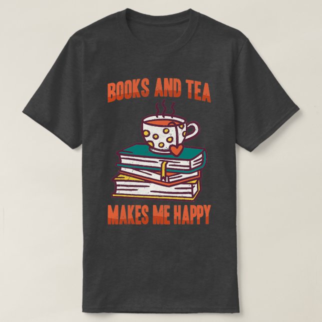 Matcha Bokar Tea gör mig Lycklig 2 T Shirt (Design framsida)