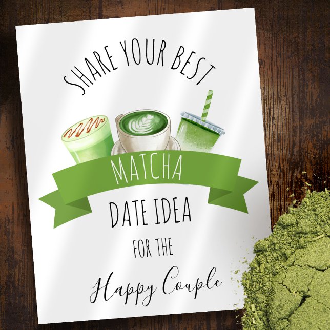 Matcha Bröllopsduschskylt Poster (Skapare uppladdad)