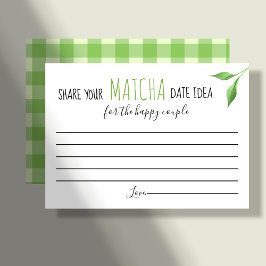 Matcha Brudparsdusch Spel Datum Idé Kort
