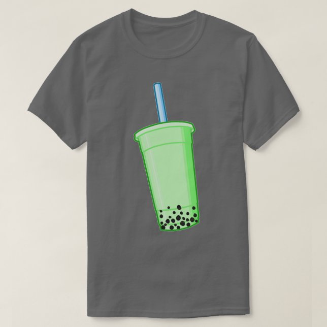 Matcha Bubble Tea 2 T Shirt (Design framsida)