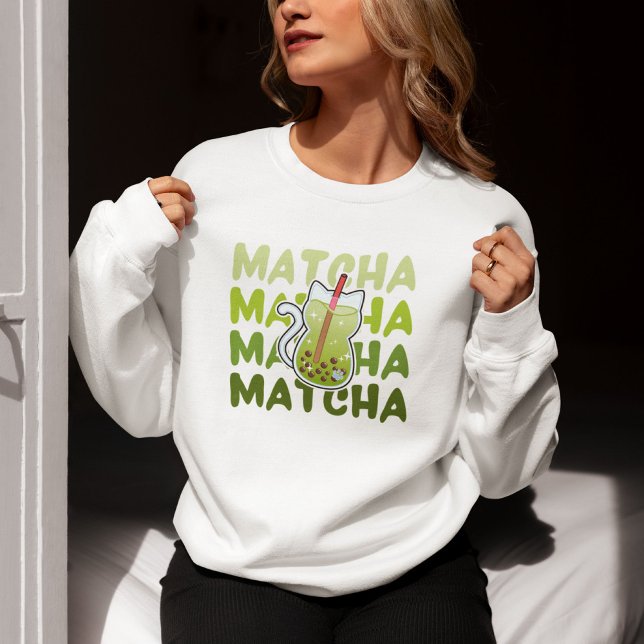 Matcha Bubble Tea T Shirt (Skapare uppladdad)