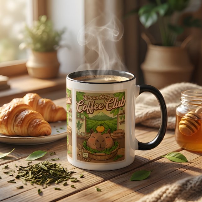 Matcha Capybara Mugg – Söt Kawaii Matcha Te  (Skapare uppladdad)