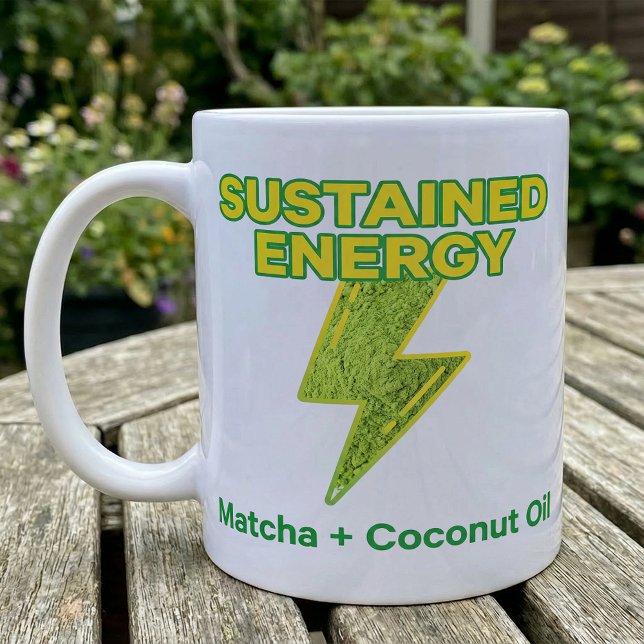 Matcha Coconut Oil Sustained Energy Recipe Kaffemugg (Skapare uppladdad)