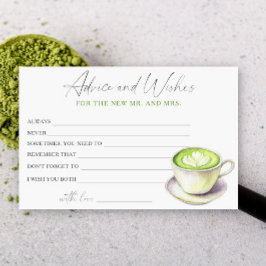 Matcha Cup Bröllopsfest Tips och Önskningar Brevpapper