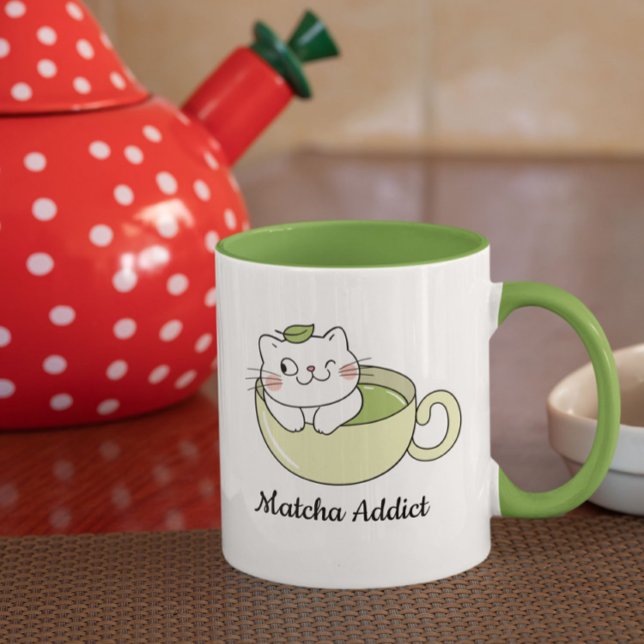 Matcha Cute Cat, Matcha Mugg (Skapare uppladdad)