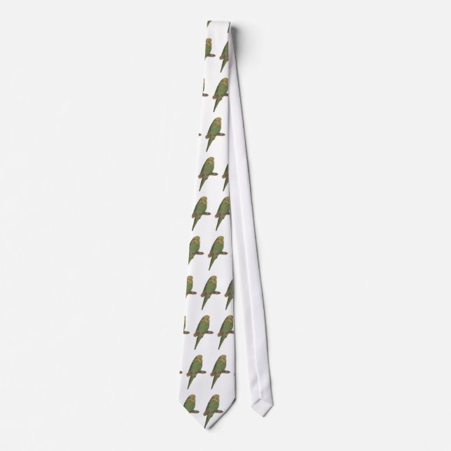Matcha den gröna Budgie tien Slips (Framsida)