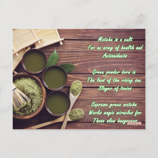 Matcha diktvykort vykort