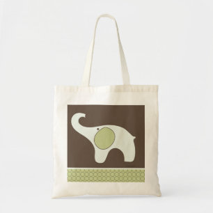 Matcha elefantbabyen hänga lös tygkasse