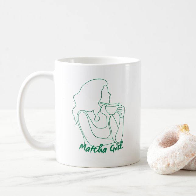 MATCHA Flicka GÅVA, Matcha Mugg , Mugg gåva (Med munk)