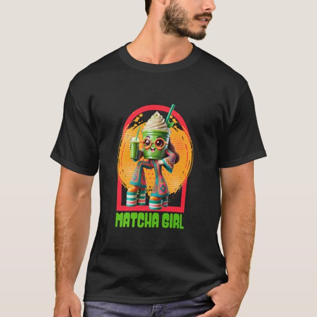 Matcha Flicka T Shirt (Framsida)