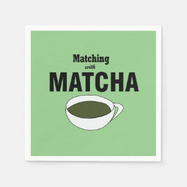 Matcha Green Tea Party Pappersservett
