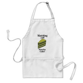 Matcha Grön Tårta Rolig Förkläde