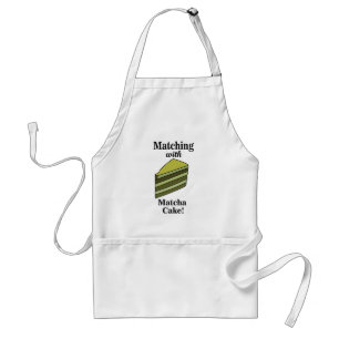 Matcha Grönt Cake Funny Förkläde