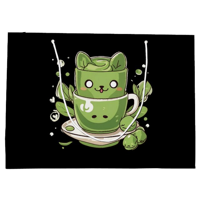 matcha grönt te (Baksidan)