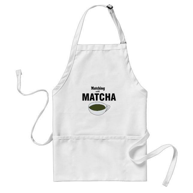 Matcha grönt te förkläde (Framsidan)