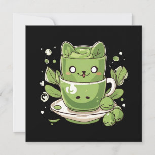 matcha grönt te inbjudningar