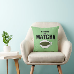 Matcha grönt te kudde