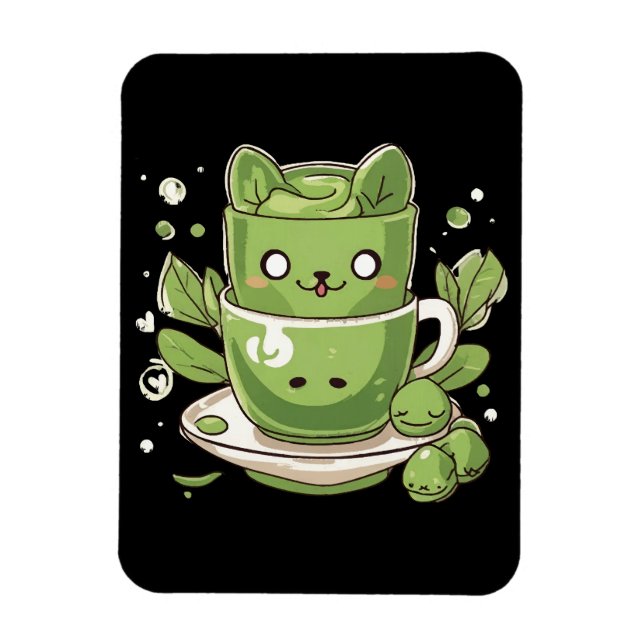 matcha grönt te magnet (Vertikal)