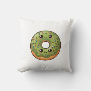 Matcha Grönt Te Munk Kawaii Kudd Kudde