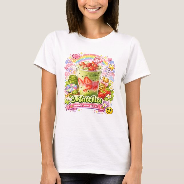 Matcha grönt te t shirt (Framsida)